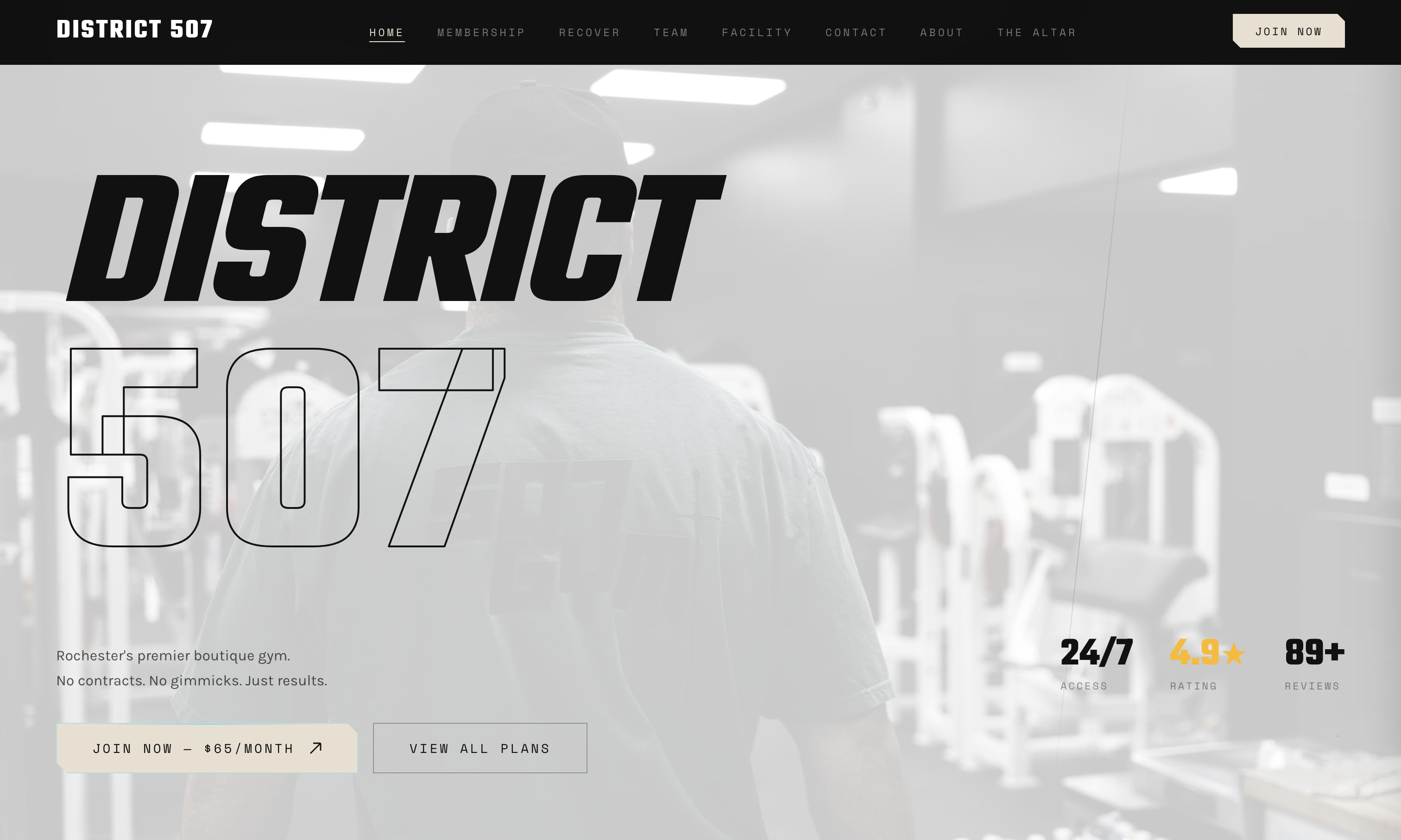 District507’s website, built by Vyse Creative